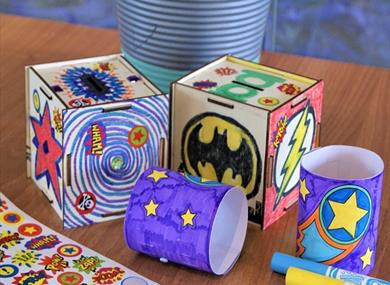 Superheroes Craft at the Castle