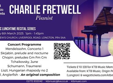 KTB Music Lunchtime Recital: Mar'25, Charlie Fretwell
