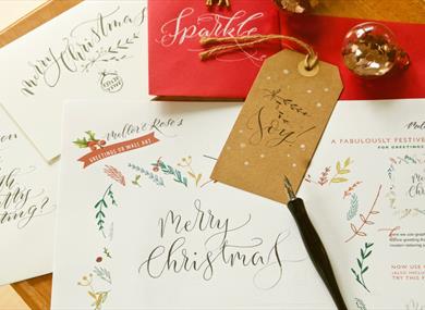 Christmas Calligraphy Workshop with Mellor & Rose
