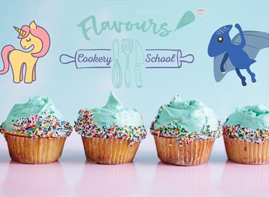Unicorn & Dinosaur Party at Flavours Cookery School