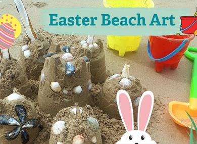 Easter Themed Beach Art
