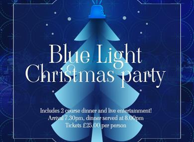 Blue Light Christmas Party