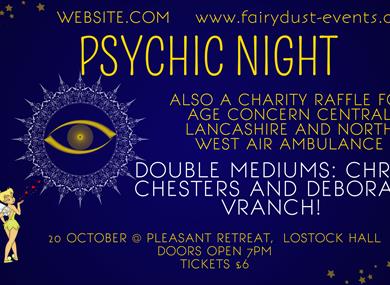 Psychic Night @ Pleasant Retreat, Lostock Hall 20 October