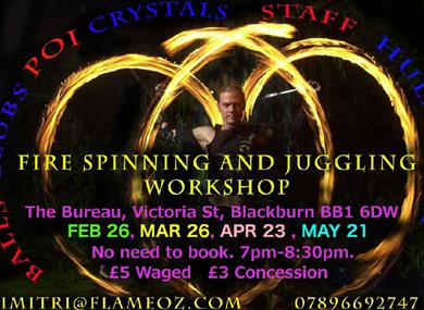 Fire Spinning and Juggling Workshop