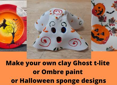 Half Term Halloween Clay Making at Fired 4 U