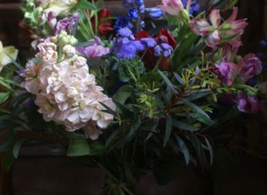 Seasonal Hand Tied flowers from the mindful seasonalist