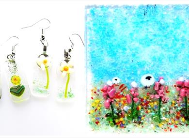 Fused Glass Relief Plaques or Pendants Class