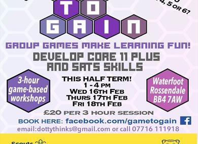 Game to Gain 11 plus workshops