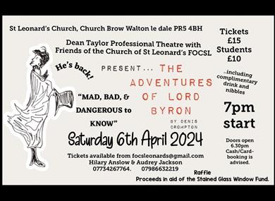 Dean Taylor presents The Adventures of Lord Byron