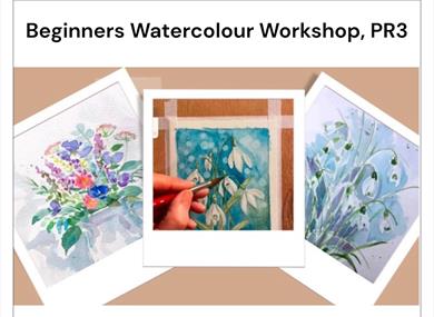 Beginners Watercolour Flower paintings Workshop