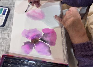 Beginners Drawing and Watercolours Summer Flowers Workshop