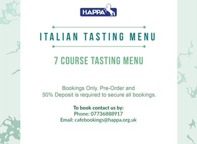 5 Course Italian Tasting Menu