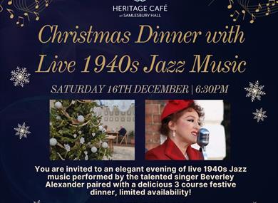 Christmas Dinner with Live 1940s Jazz Music