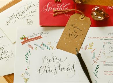 Christmas Calligraphy Workshop with Mellor & Rose