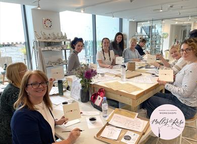 Modern Calligraphy Workshop at Eden Tearoom and Galleries