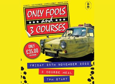 Only Fools and 3 courses at Barton Manor Hotel