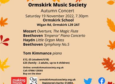 Ormskirk Music Society Autumn Concert