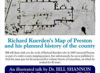 Life & work Richard Kuerden Preston Mapmaker 1865