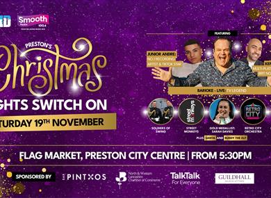 Preston's Christmas Lights Switch On