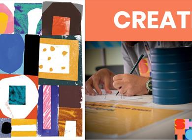 CREATE: Seaside postcard design