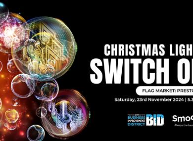 Preston's Christmas Lights Switch On