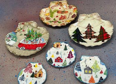 Decoupage Scallop Workshop at Holden Clough