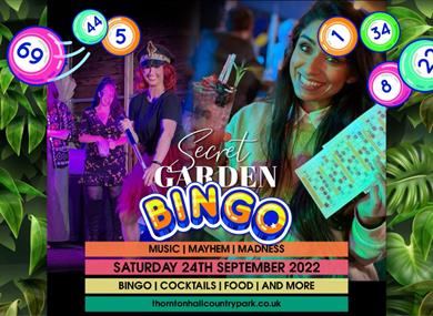 Bingo at Thornton Hall Country Park's Secret Garden