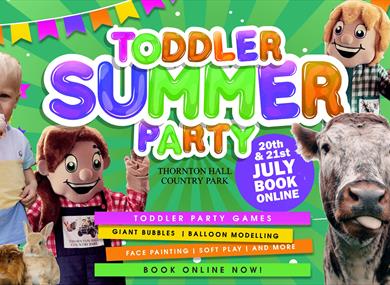 NEW Toddler Summer Party at Thornton Hall Country Park