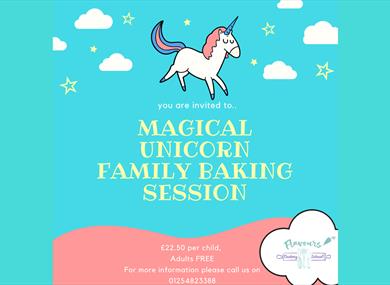 Family baking: Magical Unicorn cake