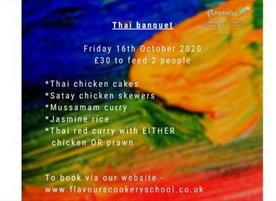 Thai banquet from Flavours Cookery School