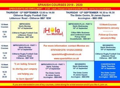 Spanish Courses 2019/2020 Open Event