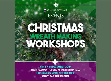 Christmas Wreath Making Workshops at Samlesbury Hall