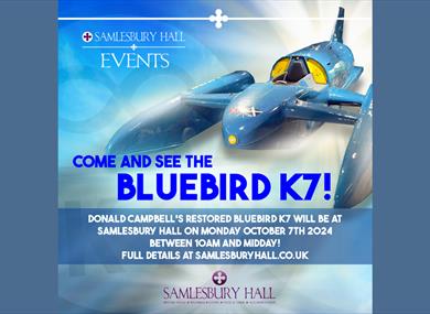 Bluebird K7 at Samlesbury Hall