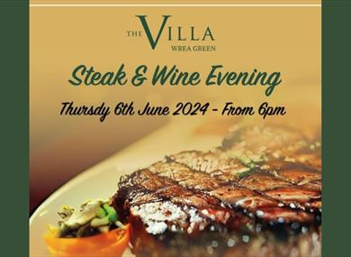 Steak & Wine Evening at The Villa