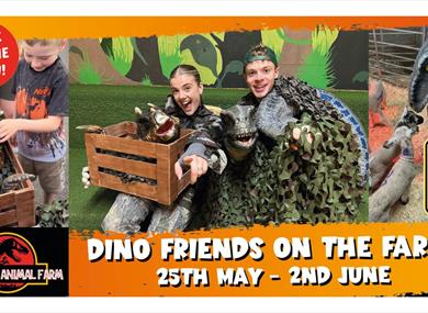 Dino Friends Down At The Farm