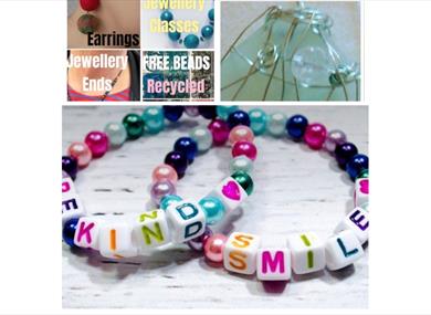 Adults & Children Beginners Big Beads, Stones & Glass Jewellery Class with Silver Wire Wrapping