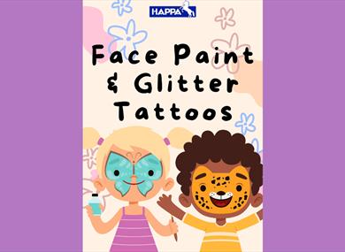 *Event Cancelled* Glitter Tattoos and Face Paint at HAPPA