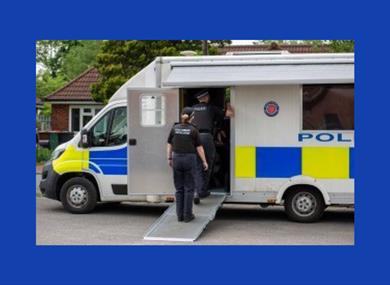 Mobile Police Station at Lancashire Police Museum.