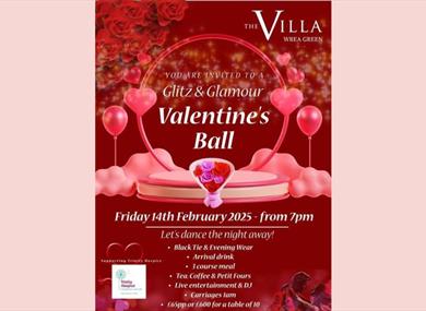 The Villa Wrea Green, Glitz and Glamour Valentine's Ball