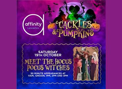 Cackles and Pumpkins at Affinity: Meet the Hocus Pocus Witches