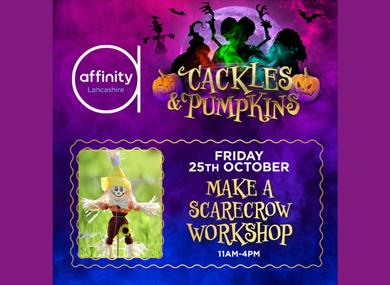 Cackles and Pumpkins at Affinity: Make a Scarecrow Workshop