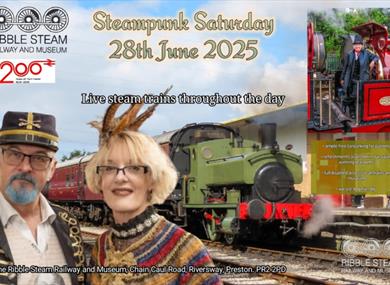 Steampunk Saturday at Ribble Steam Railway