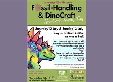 Fossil Handling, DinoCraft and Face Painting at Lancaster City Museum