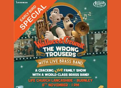 Wallace & Gromit with Live Brass Band