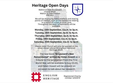 National Heritage Week at St Leonard's