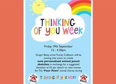 Thinking Of You Week at Carnforth Bookshop