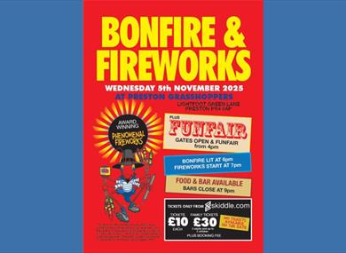 5th November Bonfire and Fireworks Night at Hoppers