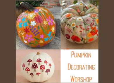 Pumpkin & Petals: Pumpkin Decorating Workshop at Holden Clough