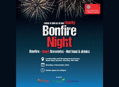 Lancashire Fire and Rescue Service Charity Bonfire Night