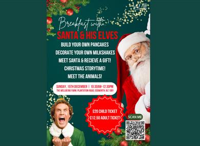 Breakfast with Santa and his elves